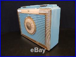 VINTAGE 1950s OLD BULOVA MID CENTURY BLING BLING RADIO ANTIQUE SILVER ACCENTS