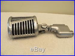 VINTAGE 1950s OLD NEAR MINT ASTATIC 77A JET AGE ANTIQUE MICROPHONE & WORKING