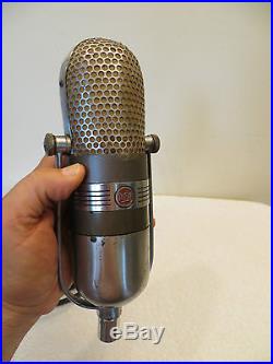 VINTAGE 1950s OLD RCA 77 RIBBON MICROPHONE OLD ANTIQUE RADIO TELEVISION STUDIO