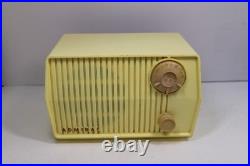 VINTAGE 1950s ORIGINAL YELLOW ADMIRAL ATOMIC MID CENTURY ANTIQUE BAKELITE RADIO
