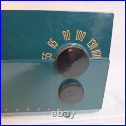 VINTAGE 1953 Motorola Alarm Clock Radio MODEL ML 53C Bakelite Green