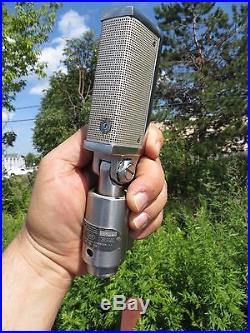 VINTAGE 1960s SHURE BROTHERS OLD ANTIQUE RADIO STUDIO RIBBON MICROPHONE & WORKS