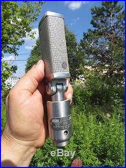 VINTAGE 1960s SHURE BROTHERS OLD ANTIQUE RADIO STUDIO RIBBON MICROPHONE & WORKS