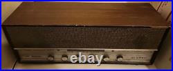 VINTAGE 1960s TUBE HIFI AM FM RADIO STEREO AUDIOPHILE SOUNDS GREAT VACUUM