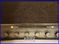 VINTAGE 1960s TUBE HIFI AM FM RADIO STEREO AUDIOPHILE SOUNDS GREAT VACUUM