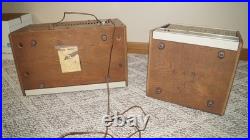 VINTAGE 1960s ZENITH MODEL MJ1035-1 LONG DISTANCE STEREO AM FM RADIO with SPEAKER