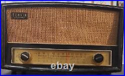VINTAGE 1961 ZENITH AM/FM TUBE RADIO G730Y With PHONO IMPUT! TESTED/WORKING
