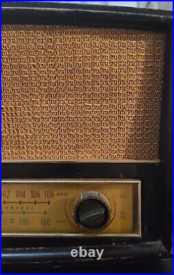 VINTAGE 1961 ZENITH AM/FM TUBE RADIO G730Y With PHONO IMPUT! TESTED/WORKING