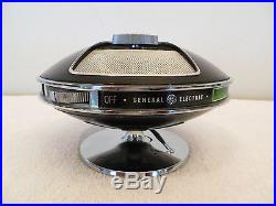 VINTAGE 1970s PSYCHEDELIC SPACE AGE GE ATOMIC OLD FLYING SAUCER TRANSISTOR RADIO