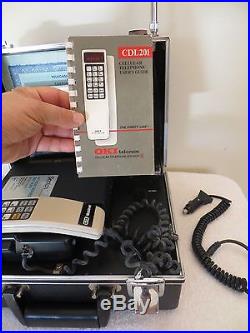 VINTAGE 1980s OLD ANTIQUE TELECOM GTE MOBILE NET CELL PHONE TELEPHONE + EXTRAS