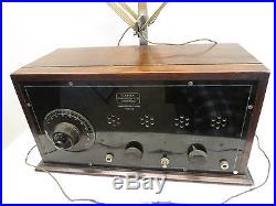 VINTAGE 20s OLD RARE SLEEPER ANTIQUE RADIO With REAR MOUNTED FOLDING LOOP ANTENNA