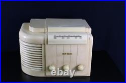 VINTAGE 30s JOHN VASSOS RCA VICTOR ART DECO MACHINE AGE OLD TUBE BAKELITE RADIO