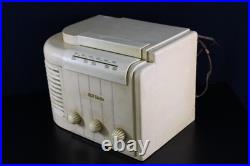 VINTAGE 30s JOHN VASSOS RCA VICTOR ART DECO MACHINE AGE OLD TUBE BAKELITE RADIO