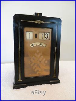 VINTAGE 30s OLD WARREN TELECHRON BAKELITE GOTHIC ANTIQUE ELECTRIC DIGITAL CLOCK