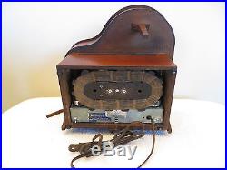 VINTAGE 40s OLD CLASSICAL ANTIQUE WOOD GENERAL TELEVISION GRAND PIANO TUBE RADIO