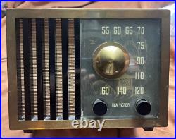 VINTAGE 40s RCA VICTOR OLD ORIENTAL ASIAN GARDEN ANTIQUE BAKELITE TUBE RADIO