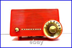 VINTAGE 50, s MOTOROLA RED DRAGSTER 5T22W BAKELITE MACHINE AGE TUBE ANTIQUE RADIO