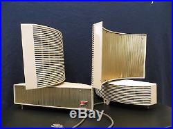 VINTAGE 50s MATCHED PAIR OLD PHILCO PREDICTA EAMES ERA WORKING ANTIQUE SPEAKERS