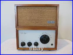 VINTAGE 50s OLD KLH 8 MID CENTURY FM HI-FI TUBE AMPLIFIER TUBE RADIO