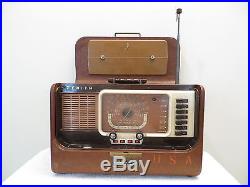 VINTAGE 50s ZENITH R-520 OLD SHORTWAVE ANTIQUE MILITARY ARMY TRANSOCEANIC RADIO