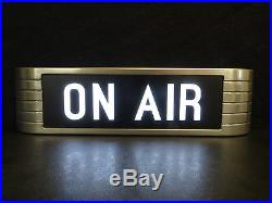 Vintage Antique Style Rca On Air Radio Television Studio Art Deco Lightup Sign