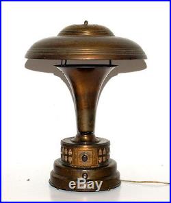 Vintage Art Deco Radio Lamp Co. Of America Radio Receiver Lamp