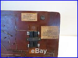 VINTAGE ATWATER KENT 1923 MODEL 9 ANTIQUE OLD BREADBOARD RADIO & FACTORY TAGS