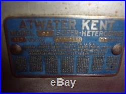 Vintage Atwater Kent Model 90 Cathedral Radio Circa 1931