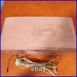 VINTAGE Astor Swan Dial VALVE TUBE MANTLE PINK RADIO 1960s AM WORKING
