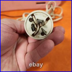 VINTAGE Astor Swan Dial VALVE TUBE MANTLE PINK RADIO 1960s AM WORKING