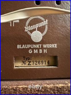 VINTAGE BLAUPUNKT VERONA 20103 German TUBE RADIO WORKS! Hi-Fi MCM FM/AM/SW