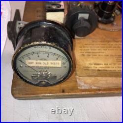 VINTAGE BREADBOARD TRANSMITTER Homemade Ham Radio Tube Meter Dial SEE PHOTOS