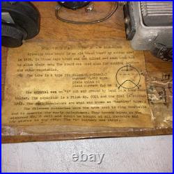 VINTAGE BREADBOARD TRANSMITTER Homemade Ham Radio Tube Meter Dial SEE PHOTOS