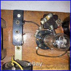 VINTAGE BREADBOARD TRANSMITTER Homemade Ham Radio Tube Meter Dial SEE PHOTOS