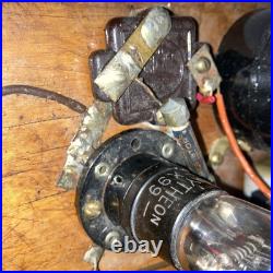 VINTAGE BREADBOARD TRANSMITTER Homemade Ham Radio Tube Meter Dial SEE PHOTOS