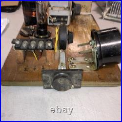 VINTAGE BREADBOARD TRANSMITTER Homemade Ham Radio Tube Meter Dial SEE PHOTOS