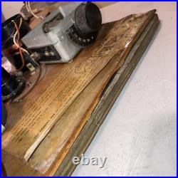 VINTAGE BREADBOARD TRANSMITTER Homemade Ham Radio Tube Meter Dial SEE PHOTOS