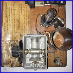 VINTAGE BREADBOARD TRANSMITTER Homemade Ham Radio Tube Meter Dial SEE PHOTOS