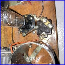 VINTAGE BREADBOARD TRANSMITTER Homemade Ham Radio Tube Meter Dial SEE PHOTOS