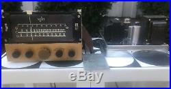 VINTAGE E. H. SCOTT 510 K CHROME RADIO AND TUBE AMPLIFIER 5881 withplate