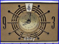 VINTAGE Emerson Telechron Clock Tube AM Radio, Model 700126 VINTAGE Emerson Telechron Clock Tube AM Radio, Model 700126