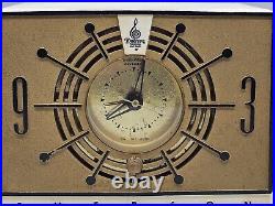 VINTAGE Emerson Telechron Clock Tube AM Radio, Model 700126