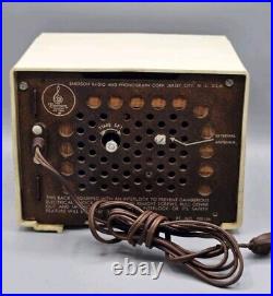 VINTAGE Emerson Telechron Clock Tube AM Radio, Model 700126
