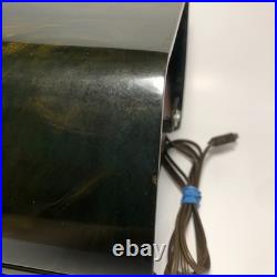 VINTAGE FADA 252 TEMPLE CATALIN TUBE RADIO GREEN SWIRL (Case Has Crack)