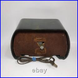 VINTAGE FADA 252 TEMPLE CATALIN TUBE RADIO GREEN SWIRL (Case Has Crack) VINTAGE FADA 252 TEMPLE CATALIN TUBE RADIO GREEN SWIRL (Case Has Crack)