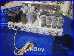 VINTAGE FISHER 500B STEREO TUBE RECEIVER AMP AUDIOPHILE WORKING RADIO 7591