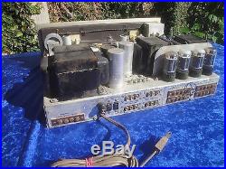 VINTAGE FISHER 500C STEREO TUBE RECEIVER AMP AUDIOPHILE PARTS REPAIR RADIO 7591A