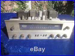 VINTAGE FISHER 500C STEREO TUBE RECEIVER AMP AUDIOPHILE PARTS REPAIR RADIO 7591A