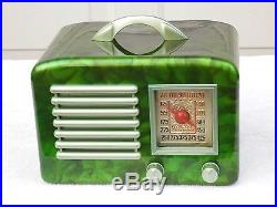 Vintage General Television Bakelite Tube Radio With Swirled Catalin Colors