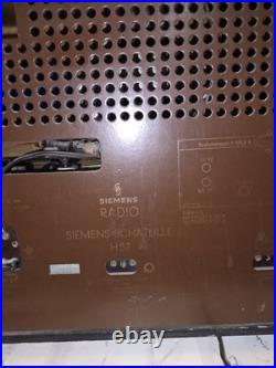 VINTAGE GERMAN SIEMENS SCHATULLE H52 tube radio (For REPAIR) VINTAGE GERMAN SIEMENS SCHATULLE H52 tube radio (For REPAIR)